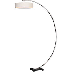 Tagus 82 inch 60 watt Nickel Floor Lamp Portable Light