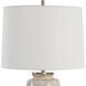 Medan 22.25 inch 150.00 watt Taupe and Dove Gray Glaze with Brushed Nickel Table Lamp Portable Light