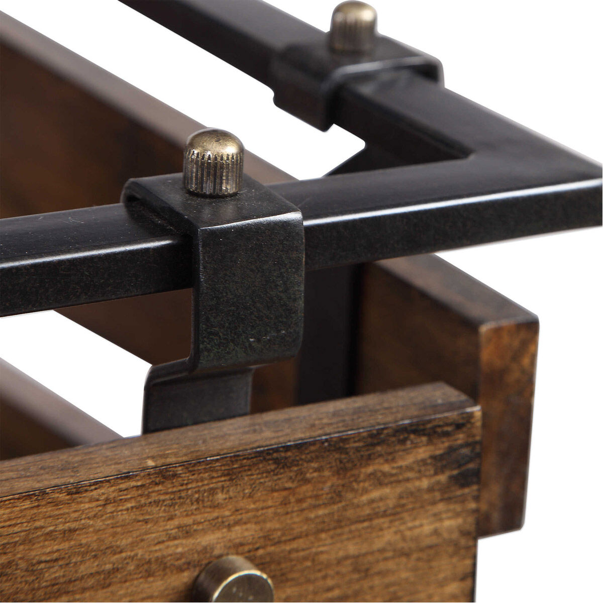 Augie 4 Light 18 inch Warm Brown Oiled Walnut and Dark Bronze Pendant Ceiling Light