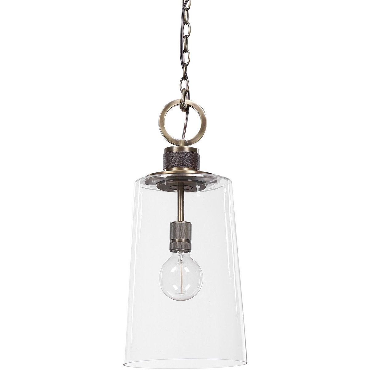 Rosston 1 Light 10 inch Antique Brass Mini Pendant Ceiling Light