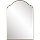 Sidney 30 X 20 inch Plated Brushed Brass Mirror