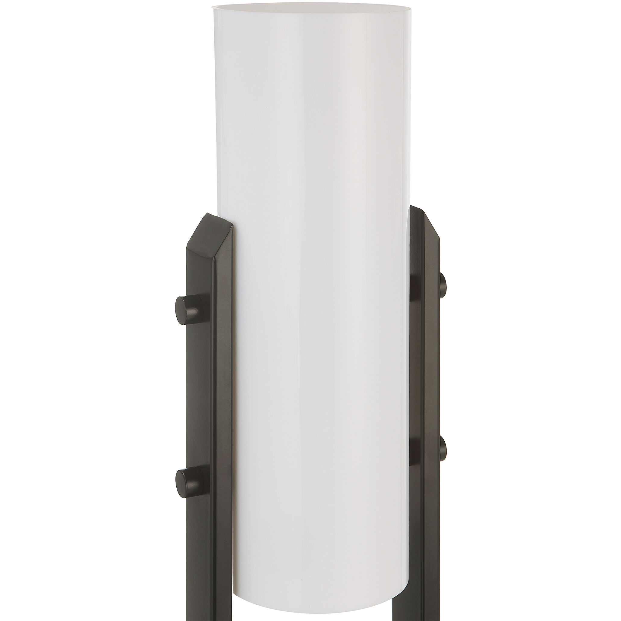 Runway 28 inch 25.00 watt Steel and Black Marble Accent Lamp Portable Light