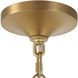 Bellaire 1 Light 16.5 inch Matte Brushed Gold Pendant Ceiling Light