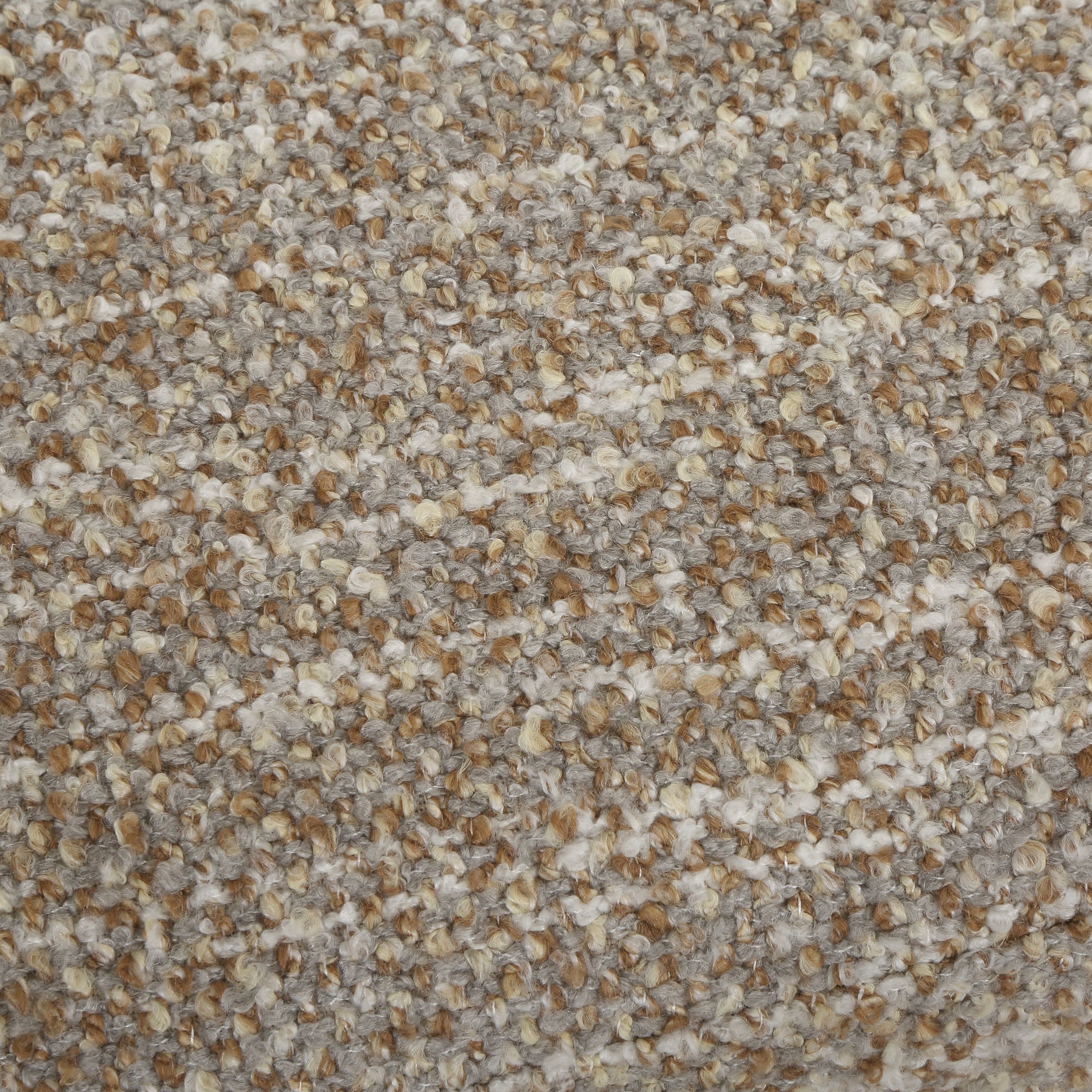 Leora Caramel and Gray Boucle Bench