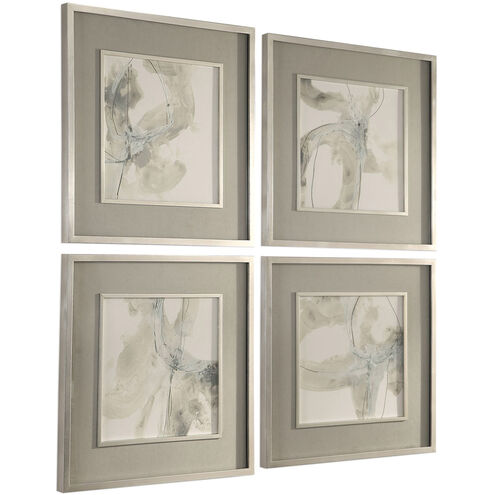 Divination 25 X 25 inch Abstract Art, Set of 4