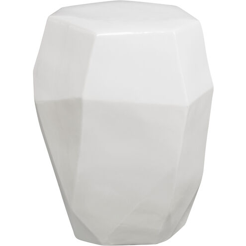 Maquette 18 inch Gloss White Garden Stool