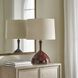Colette 24.88 inch 150.00 watt Burgundy Glaze and Brass Table Lamp Portable Light