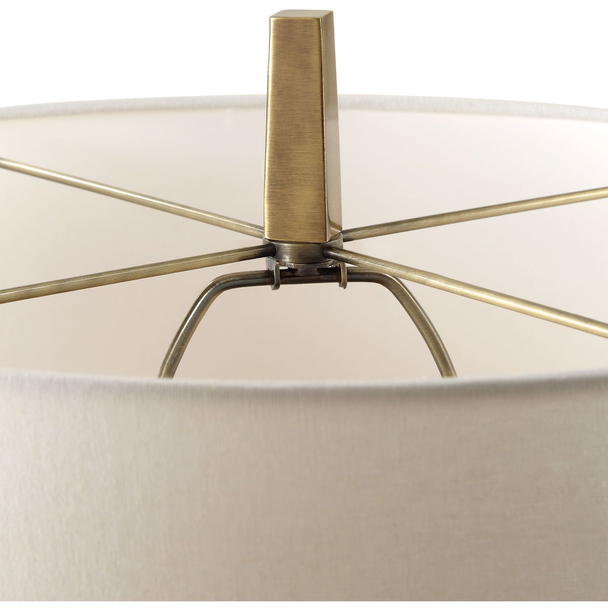 Suranne 32.5 inch 150.00 watt Antique Brass and Black Marble Table Lamp Portable Light