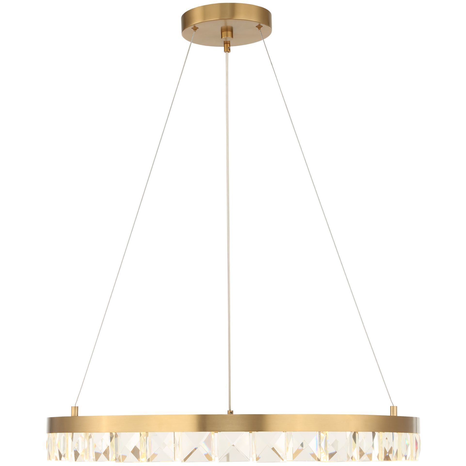 Segovia 28 inch Warm Brass Chandelier Ceiling Light