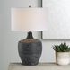 Graphite 24.5 inch 150.00 watt Distressed Charcoal and Antique Brass Table Lamp Portable Light
