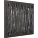 Emerge Fossil Gray with Silver Leaf Highlights Wooden Wall Decor