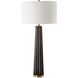 Forage 31.5 inch 100.00 watt Dark Stain Oak and Antique Brass Table Lamp Portable Light