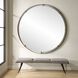 Grand Pendulum 72.25 X 72.25 inch Black and Antiqued Gold Mirror