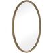 Ellis 33.5 X 20.5 inch Plated Antique Brass Mirror