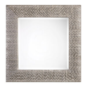 Cressida 40 X 40 inch Distressed Silver Wall Mirror, Square