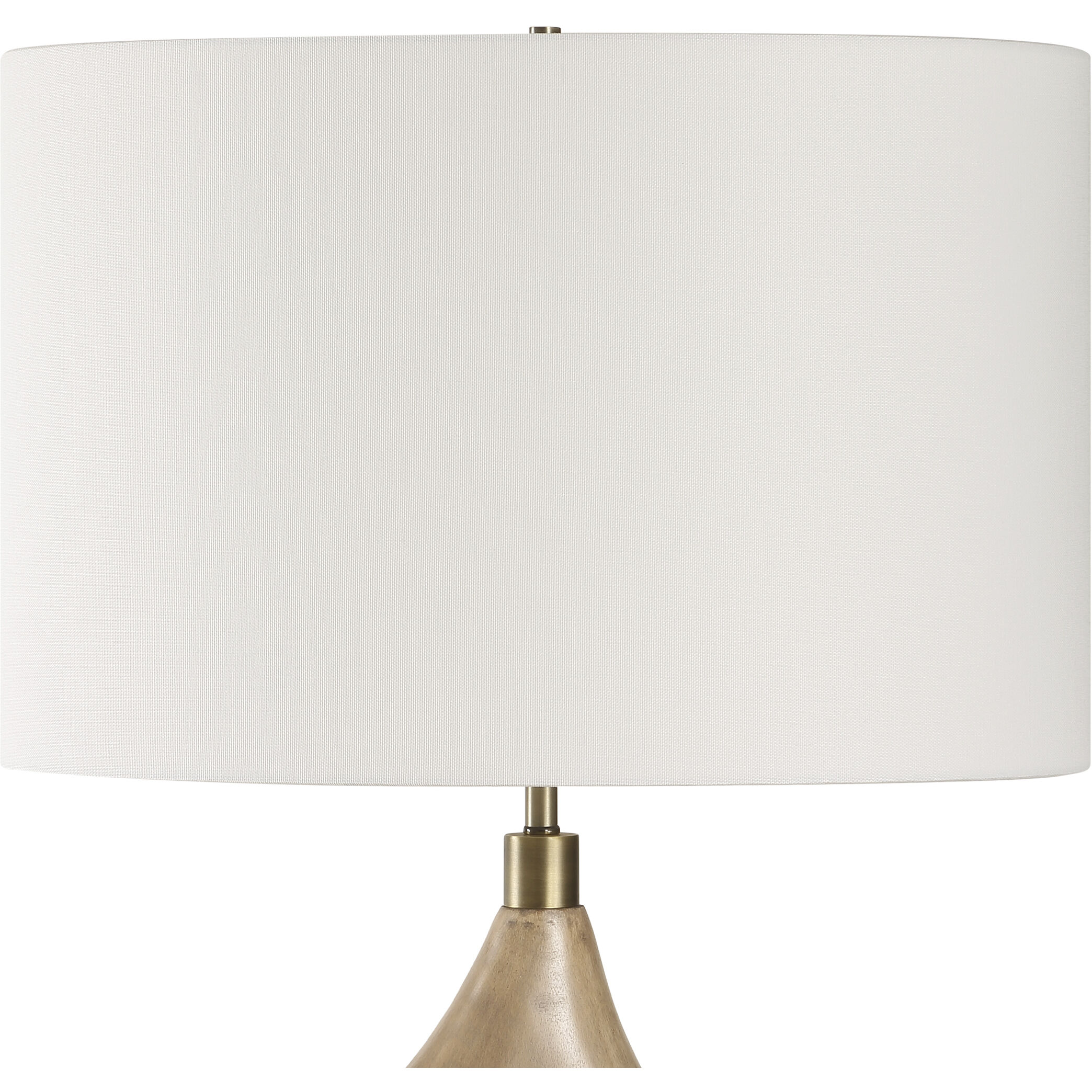 Almyra 65.5 inch 150 watt Aged Driftwood and Plated Antique Brass Floor Lamp Portable Light