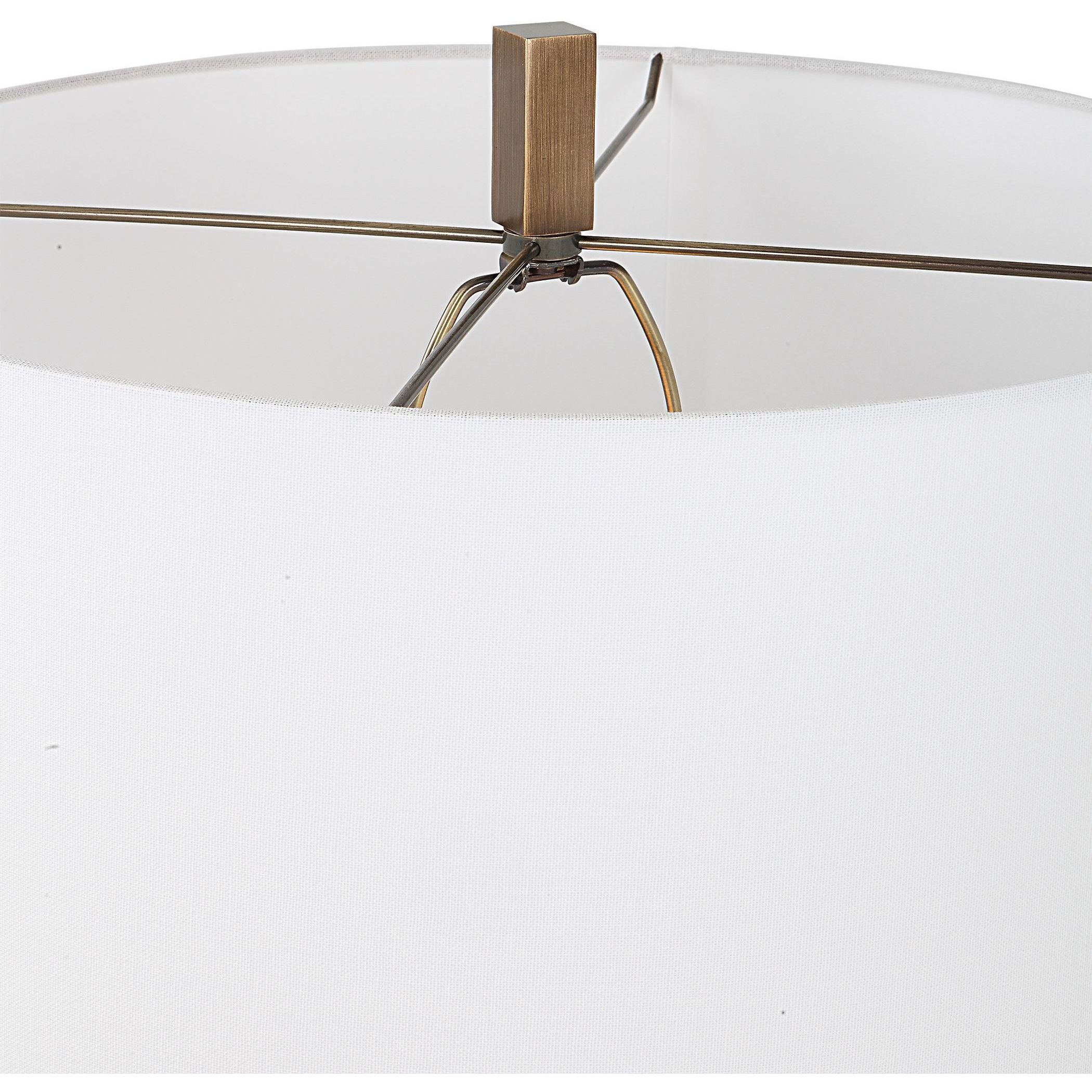 Link 67 inch 150.00 watt Antique Brushed Gold Floor Lamp Portable Light