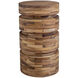 Boone 21 X 12 inch Solid Acacia Wood Pieces Drink Table