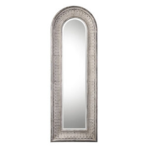 Argenton 88 X 31 inch Aged Gray Wall Mirror, Arch