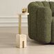 Feranno 22 X 12 inch Travertine and Brass Accent Table