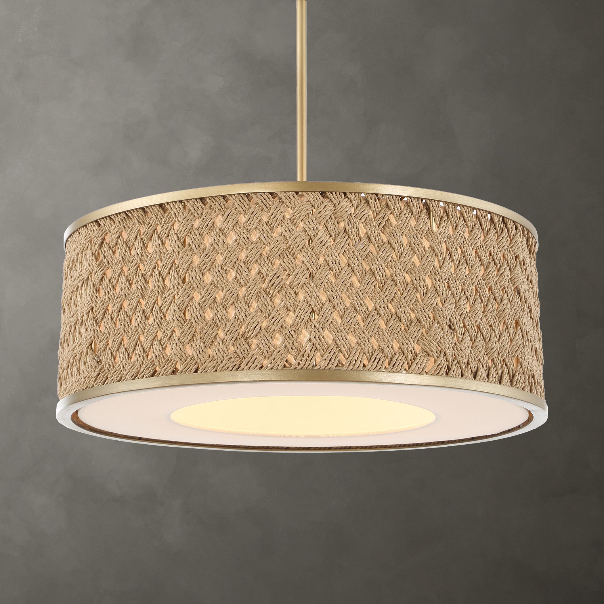 Pinchot 4 Light 22.25 inch Brushed Matte Gold Pendant Ceiling Light