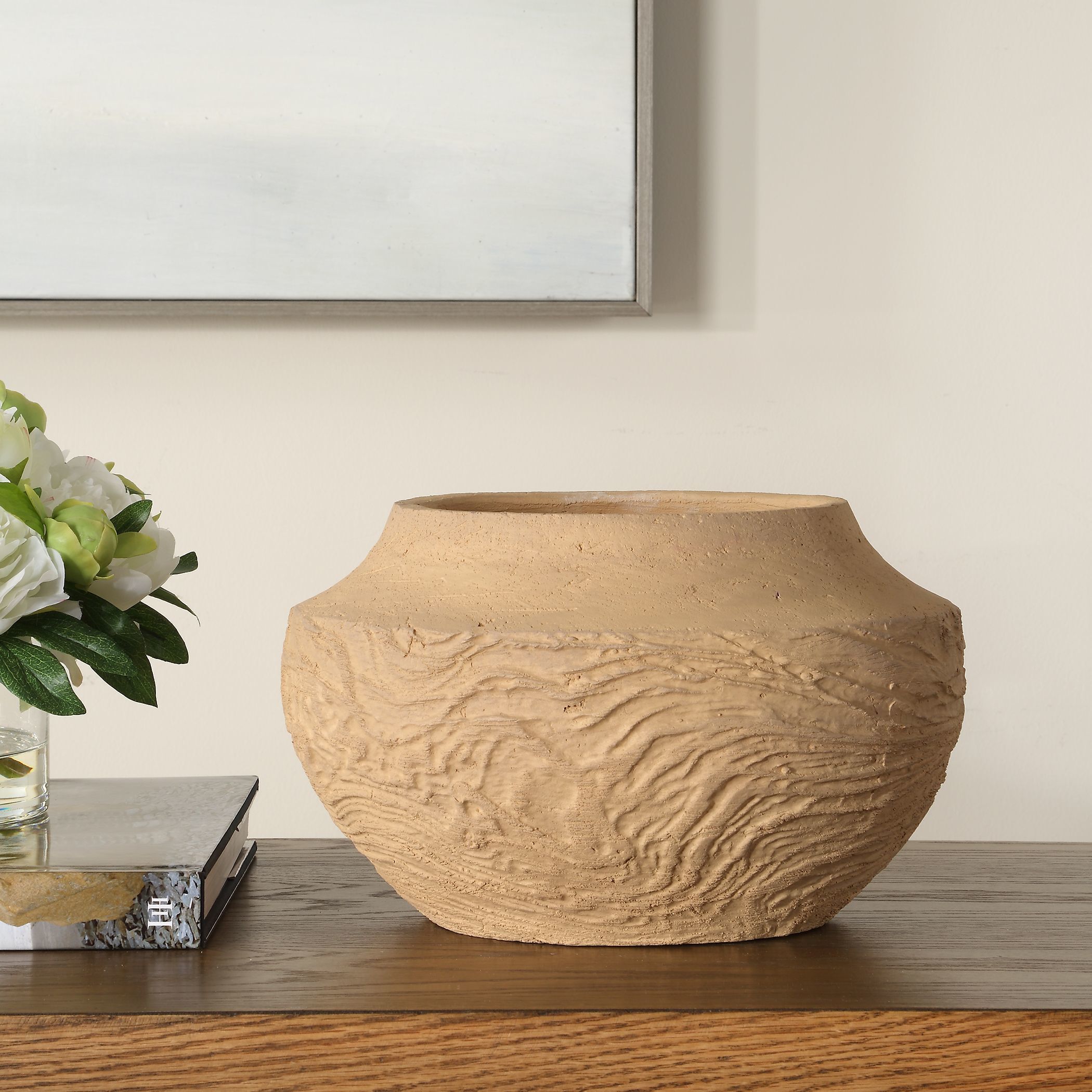 Sandstone Flow 12 X 7 inch Vase