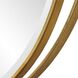 Rhodes 36 X 36 inch Antiqued Metallic Gold Leaf Mirror
