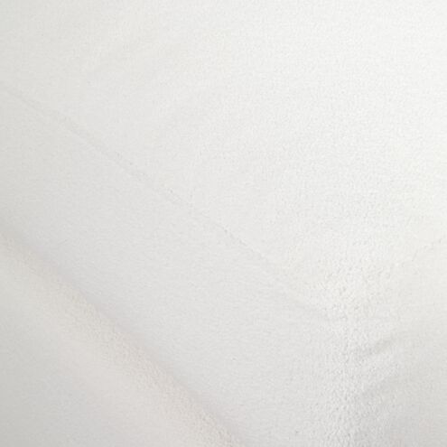 Refuge Arctic White Polyester Sofa, Armless