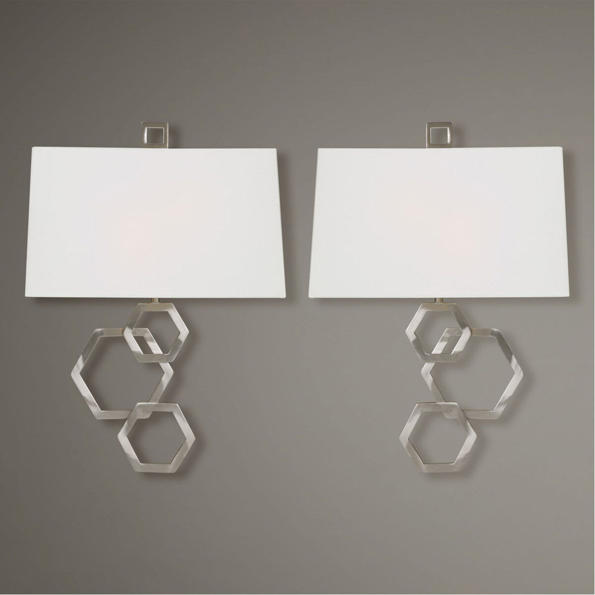 Deseret 2 Light 14 inch Brushed Nickel Sconces Wall Light, Set of 2