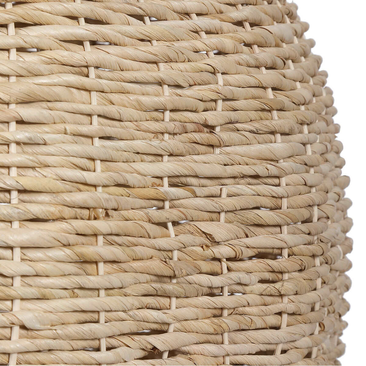 Seagrass 1 Light 24 inch Natural Woven Seagrass with Antique Brass Accents Pendant Ceiling Light