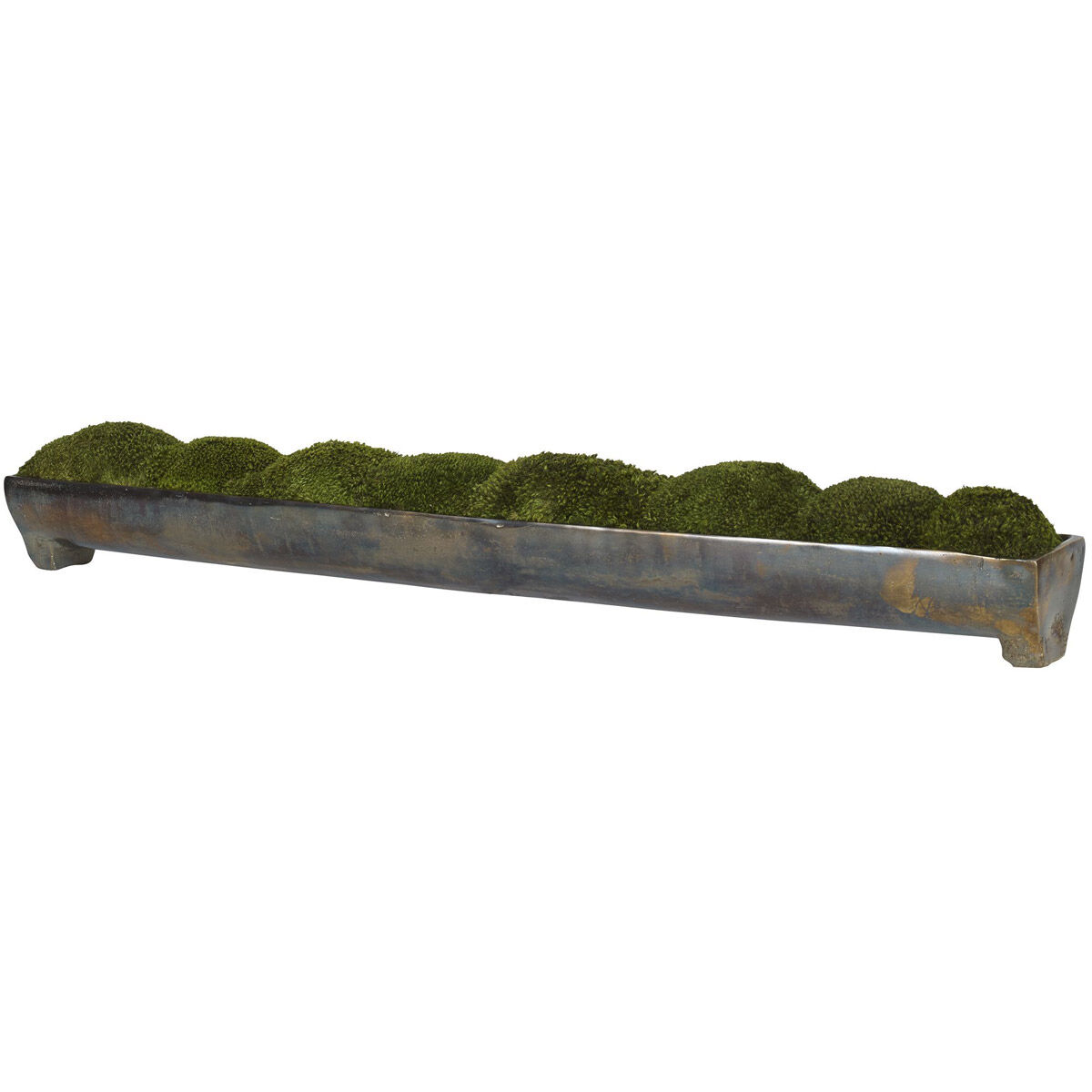 Canal Moss and Oxidized Bronze Centerpiece