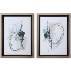 Force Reaction 30 X 22 inch Abstract Prints, Set of 2