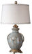 Cancello 29 inch 150 watt Blue Glaze Table Lamp Portable Light