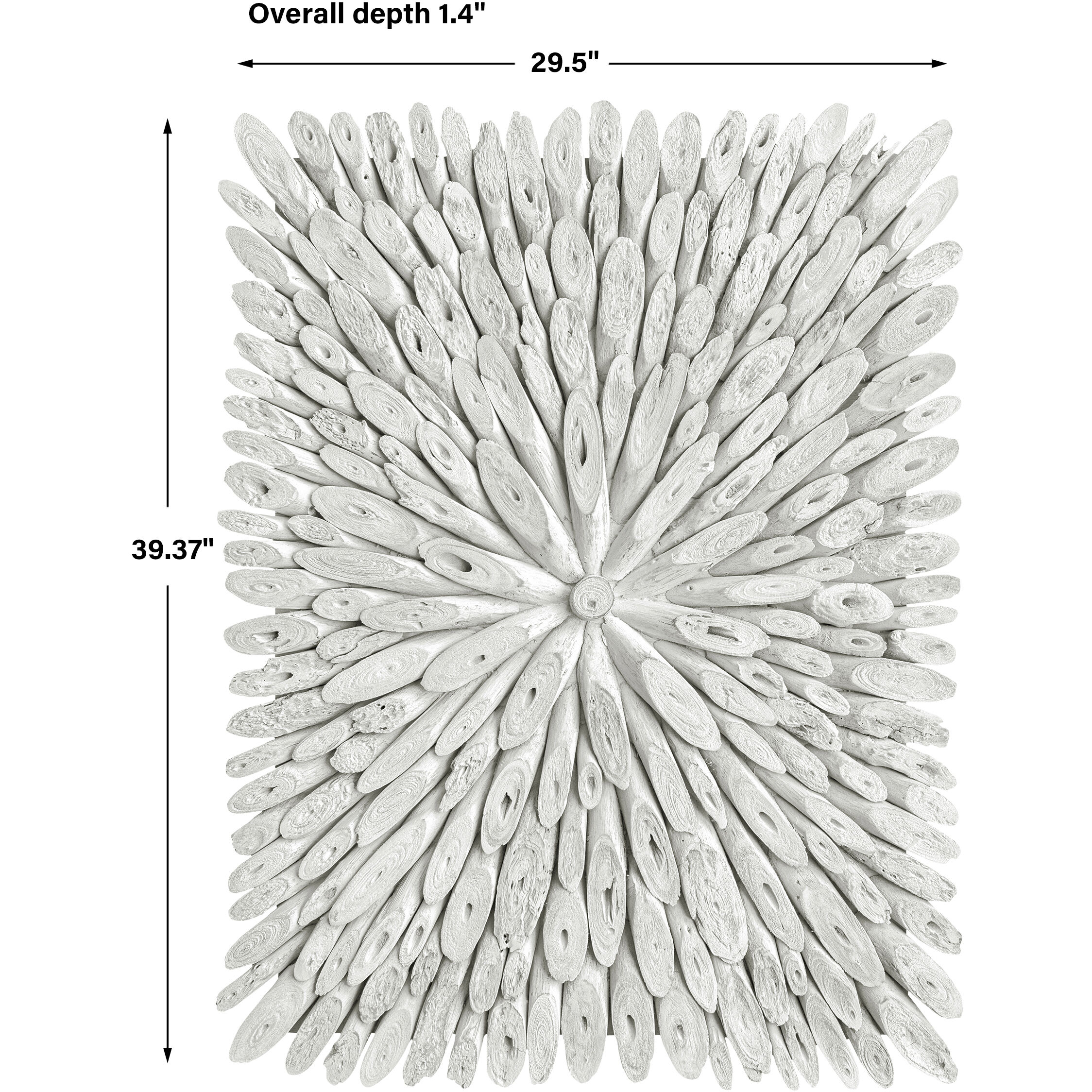 Bahama Wood White Washed Wall Decor