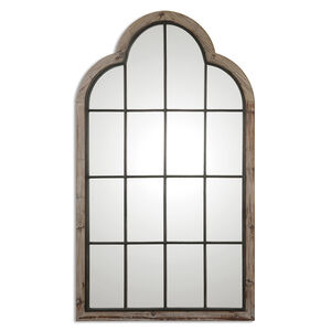 Gavorrano 80 X 48 inch Reclaimed Pine Arch Wall Mirror