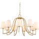 Seville 9 Light 42 inch Textured Gold Chandelier Ceiling Light