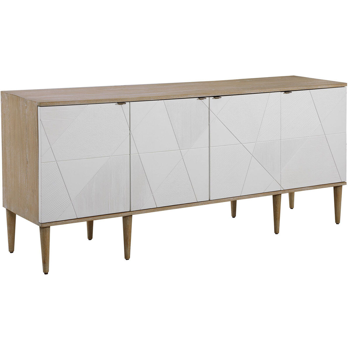 Tightrope Elm Veneer and Natural Oak Sideboard Cabinet
