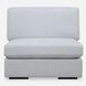 Refuge Light Cloud Blue Polyester Sofa, Armless