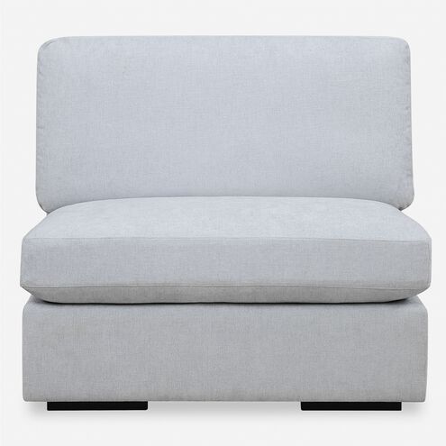 Refuge Light Cloud Blue Polyester Sofa, Armless