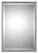 Sherise Rectangle 31 X 21 inch Brushed Nickel Wall Mirror