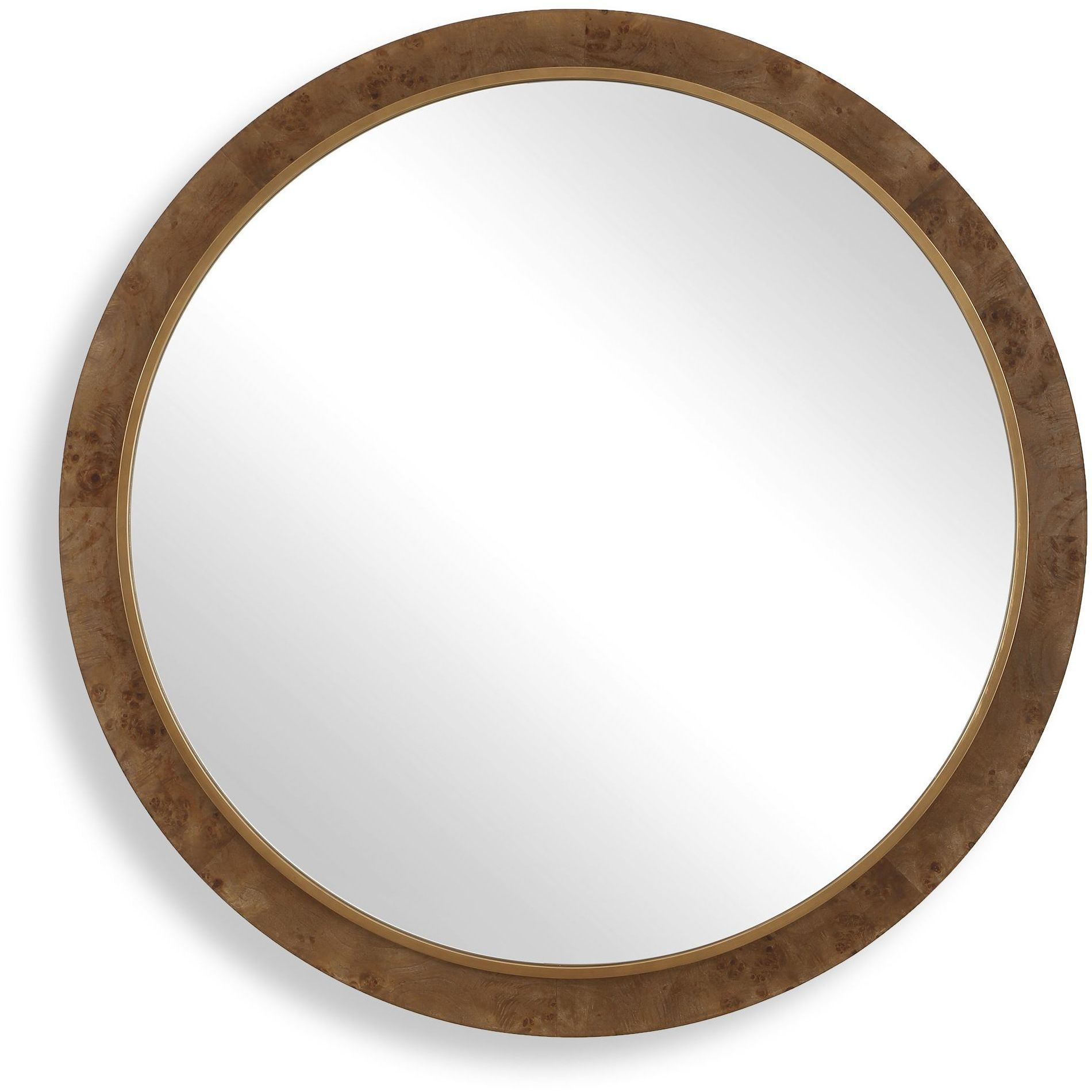 Cleveland 52.13 X 52.13 inch Natural and Antique Gold Mirror