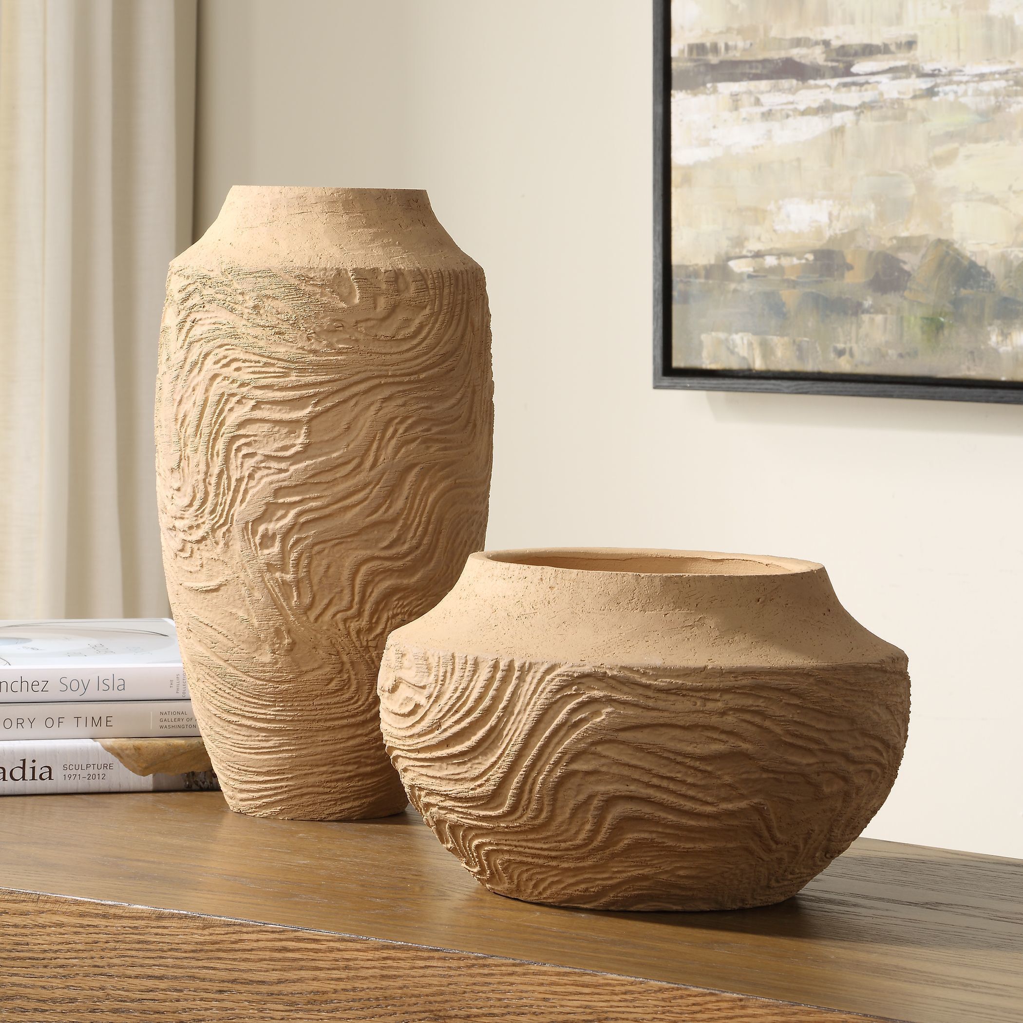 Sandstone Flow 12 X 7 inch Vase
