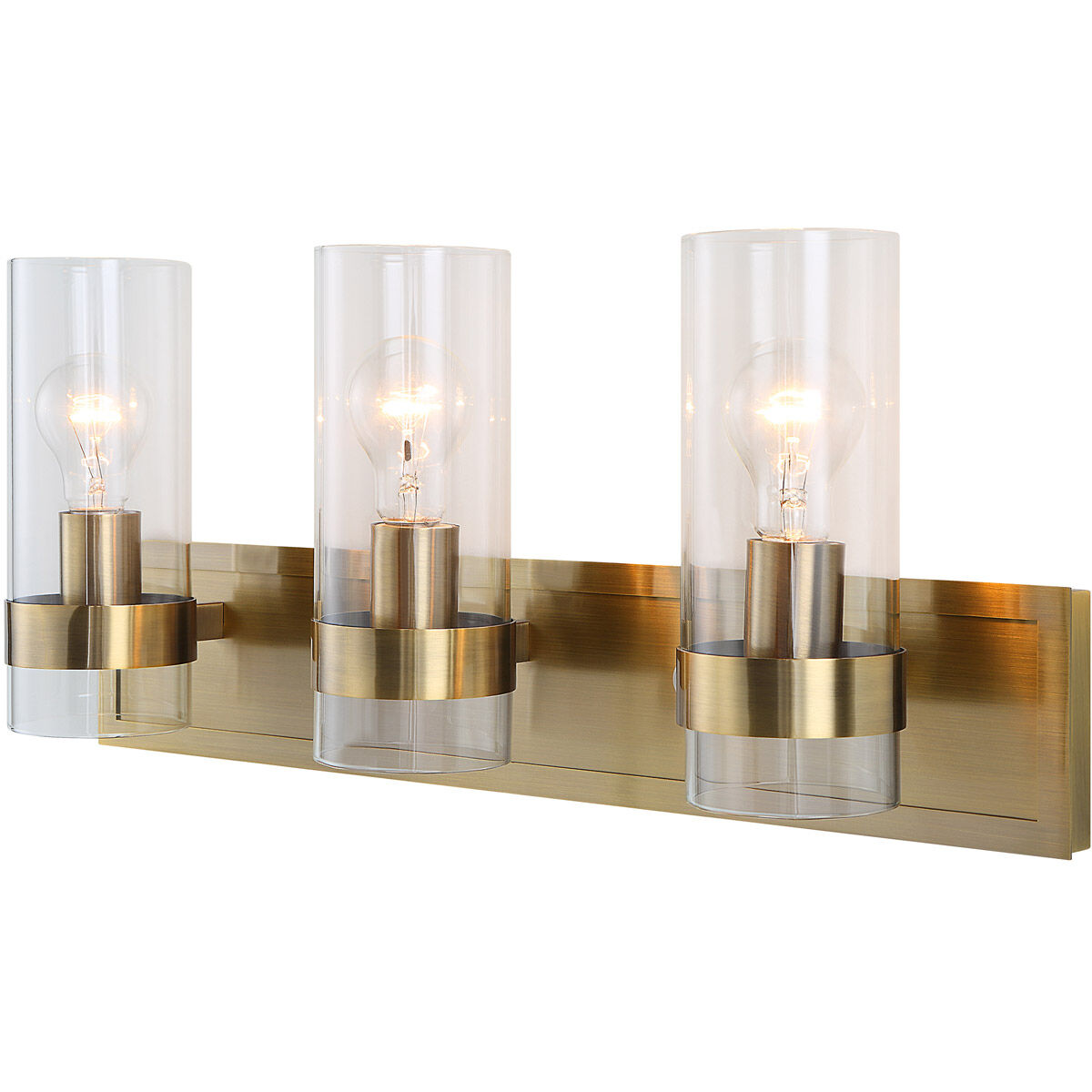 Cardiff 3 Light 23 inch Oxidized Antique Brass Vanity Light Wall Light