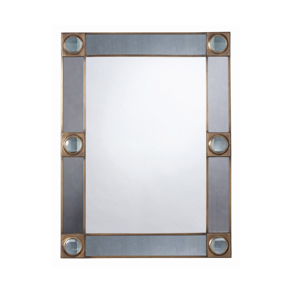 Baldwin 40 X 30.5 inch Antique Brass and Antique Mirror Wall Mirror