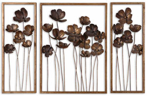 Metal Tulips 40 X 27 inch Metal Wall Art