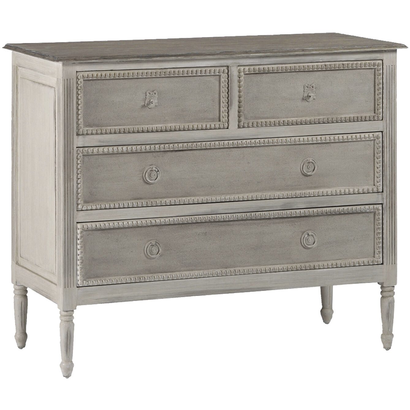Caroline Classic Antique White / Feather Grey Chest