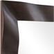 Wrinkle 69.63 X 39.63 inch Dark Walnut Mirror