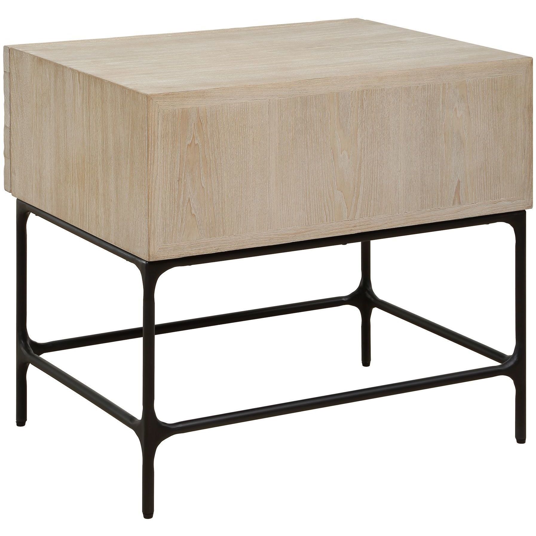 Lunar 26 X 23 inch Elm and Black Side Table