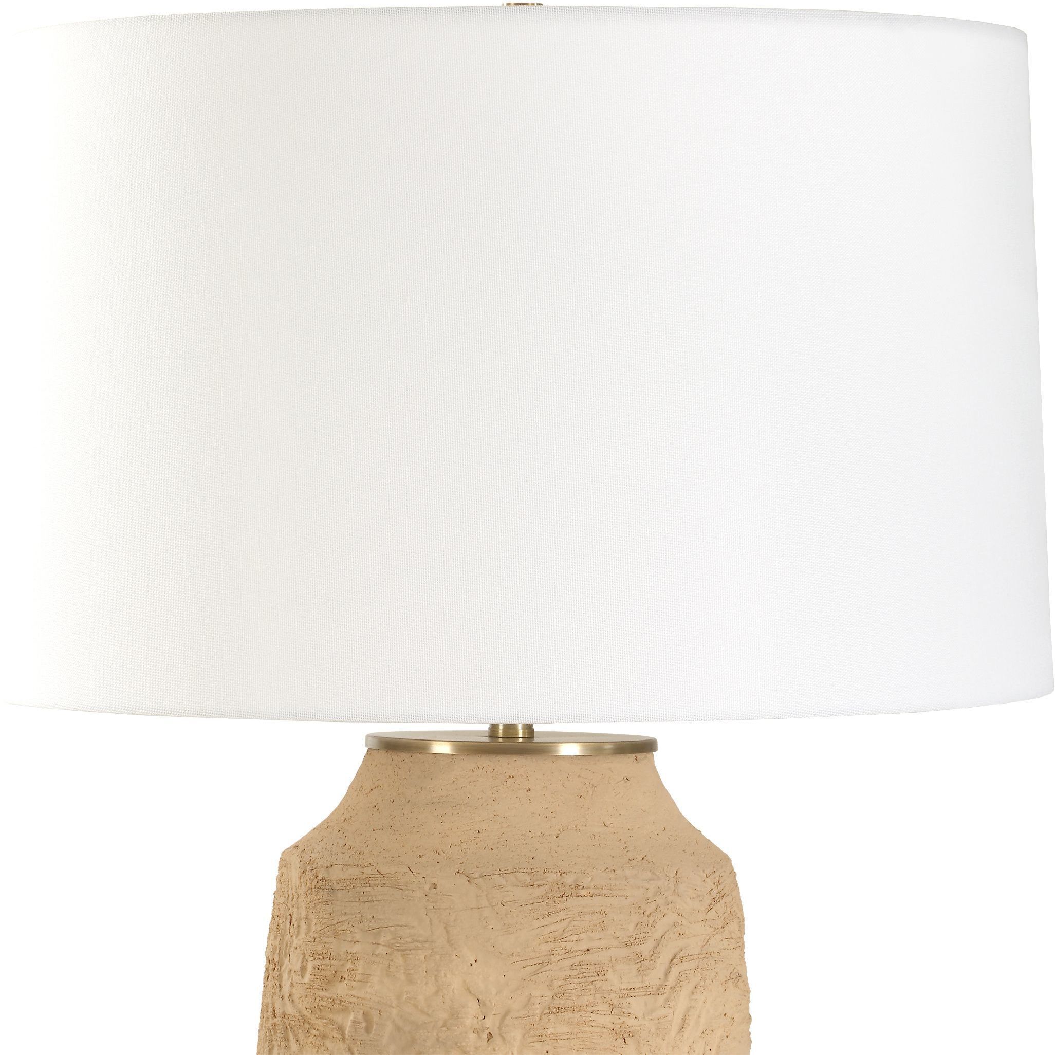 Sandstone Flow 28.5 inch 150.00 watt Terracotta and Brass Table Lamp Portable Light