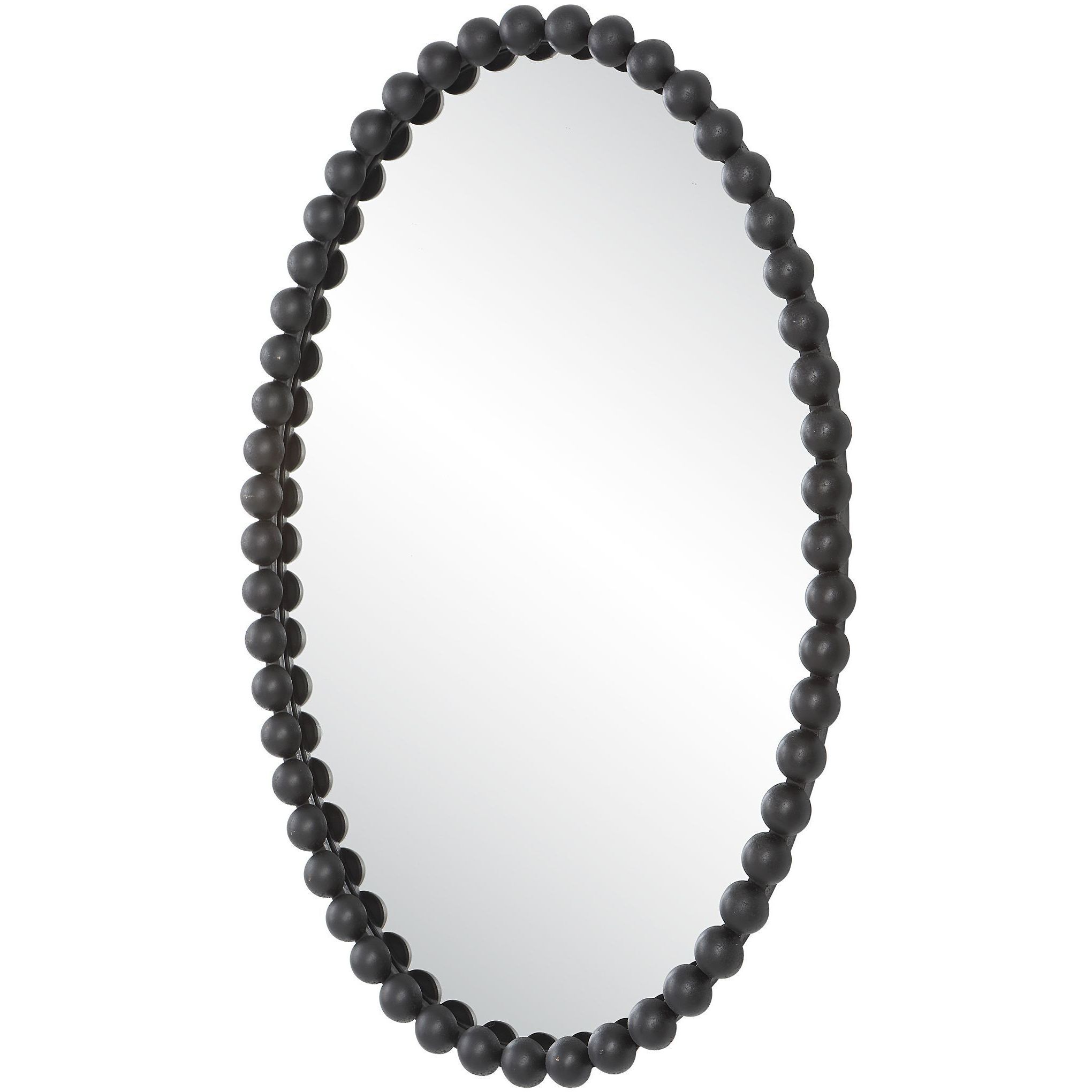 Serna 30 X 20 inch Matte Black Mirror